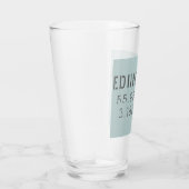 Edinburgh Latitude & Lengtegraad Glas (Rechts)