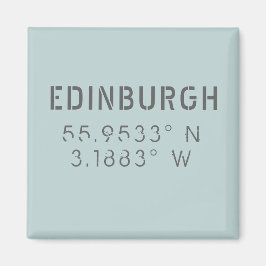Edinburgh Latitude & Lengtegraad Magneet