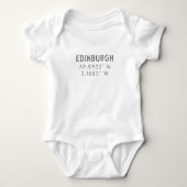 Edinburgh Latitude & Lengtegraad Romper (Voorkant)