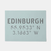 Edinburgh Latitude Longitude Deurmat (Voorkant)