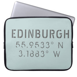 Edinburgh Latitude Longitude Laptop Sleeve