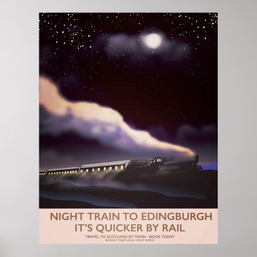Edinburgh Locomotive reisposter Poster (Voorkant)