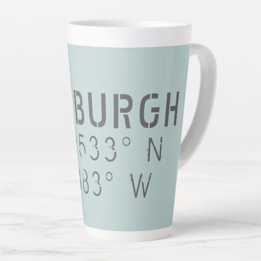 Edinburgh Longitude Latitude Latte Mok (Rechterhoek)