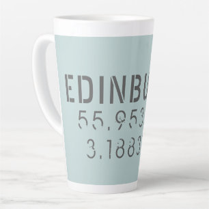 Edinburgh Longitude Latitude Latte Mok