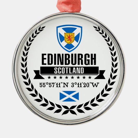 Edinburgh Metalen Ornament (Voorkant)
