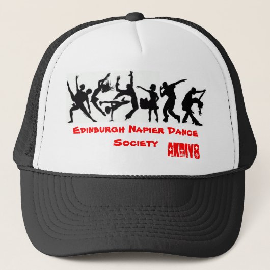 Edinburgh Napier Dance Society Trucker Pet (Voorkant)
