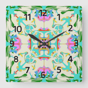 Edinburgh New Town Victoriaans Style Clock Vierkante Klok