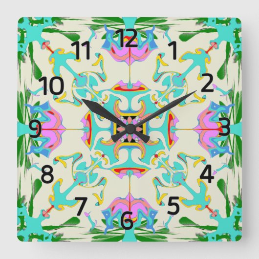 Edinburgh New Town Victorian Style Vierkante Klok (Voorkant)