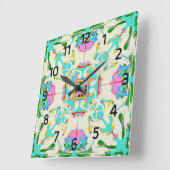 Edinburgh New Town Victorian Style Vierkante Klok (Hoek)