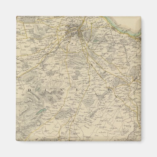 Edinburgh-omgevingen Magneet (Voorkant)