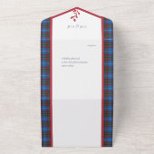 Edinburgh Original Schotse Tartan All In One Uitnodiging (Buitenkant)