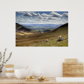 Edinburgh Pentland Hill Uitzicht Poster (Keuken)