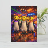 Edinburgh Raver Geschenk Pinguïn Parade Grappig Sc Bedankkaart (Staand voorkant)