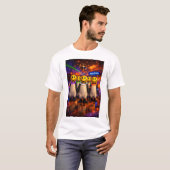 Edinburgh Raver Geschenk Pinguïn Parade Grappig Sc T-shirt (Voorkant volledig)