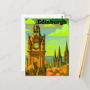 Edinburgh Reisbriefkaart, Edinburgh Reis Kunst, S Briefkaart