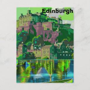 Edinburgh Reisbriefkaart, Edinburgh Reis Kunst, S Briefkaart