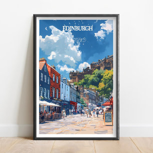 Edinburgh Reisposter Royal Mile Edinburgh Print