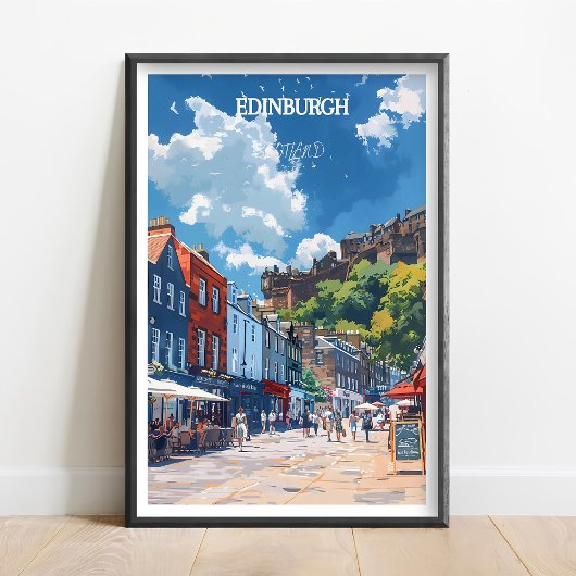 Edinburgh Reisposter Royal Mile Edinburgh Print