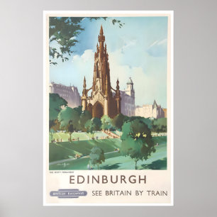 Edinburgh Reisposter Schotland Kunst Schots Poster