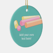 Edinburgh Rock snoep - Schotse lekkere traktatie Keramisch Ornament (Rechts)