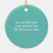 Edinburgh Rock snoep - Schotse lekkere traktatie Keramisch Ornament (Achterkant)