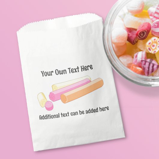 Edinburgh Rock - Sweet Scottish Snoep - eigen teks Bedankzakje