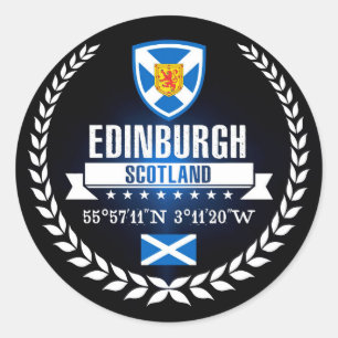 Edinburgh Ronde Sticker