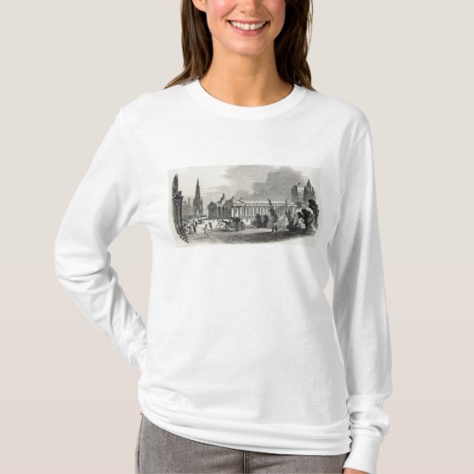 Edinburgh: Royal Institution en Scott T-shirt (Voorkant)