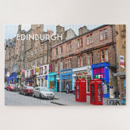 Edinburgh: Royal Mile, Schotland Legpuzzel (Horizontaal)