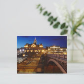 Edinburgh 's nachts briefkaart (Staand voorkant)