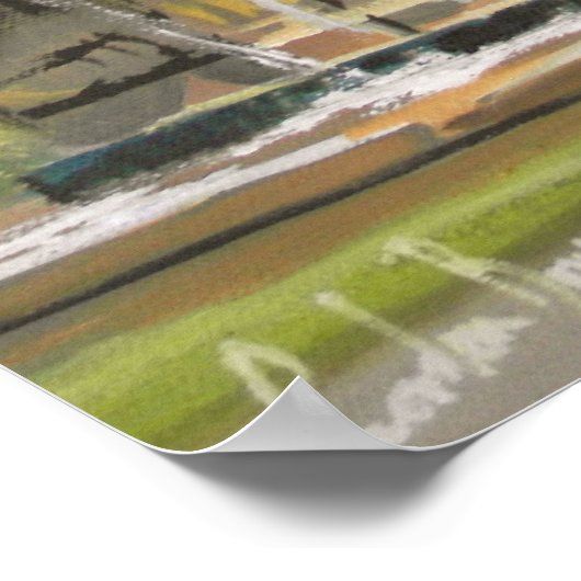 Edinburgh-schilderij Poster (Hoek)