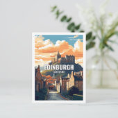 Edinburgh Schotland Beroemde reisplekken Briefkaart (Staand voorkant)