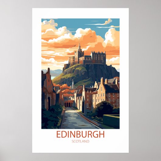 Edinburgh Schotland Beroemde reisplekken Poster (Voorkant)