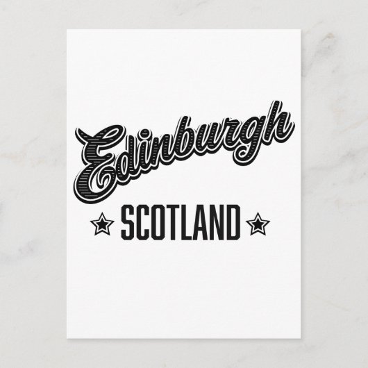 Edinburgh Schotland Briefkaart (Voorkant)