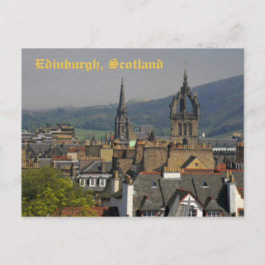 Edinburgh, Schotland Briefkaart (Voorkant)
