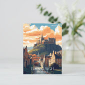 Edinburgh, Schotland Briefkaart - Edinburgh Castle (Staand voorkant)