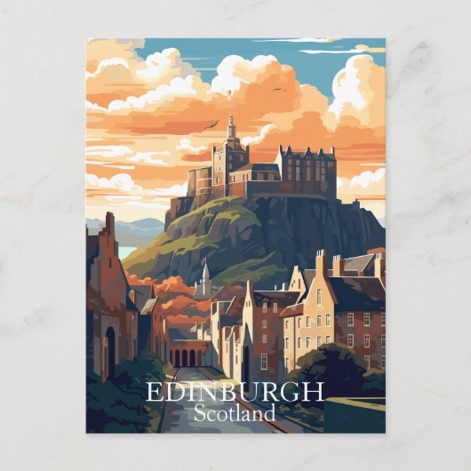 Edinburgh, Schotland Briefkaart - Edinburgh Castle (Voorkant)