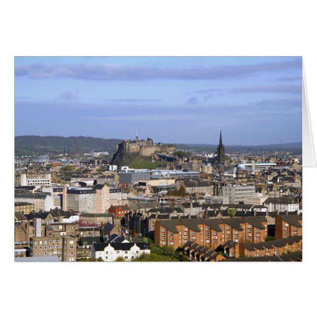Edinburgh, Schotland. Een uitzicht dat het central (Voorkant Horizontaal)