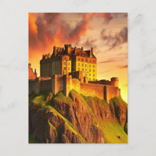 Edinburgh, Schotland, Golden Hour Briefkaart