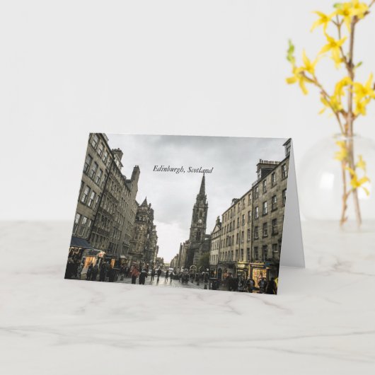 Edinburgh, Schotland Kaart (Gele Bloem)