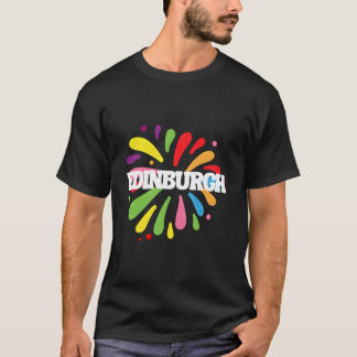 Edinburgh Schotland Kleurrijk Festival T-shirt