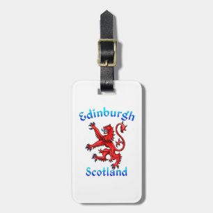 Edinburgh Schotland Leeuw Reusachtige Schotse Vlag Bagagelabel