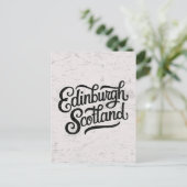 Edinburgh Schotland met de hand getekend Briefkaart (Staand voorkant)