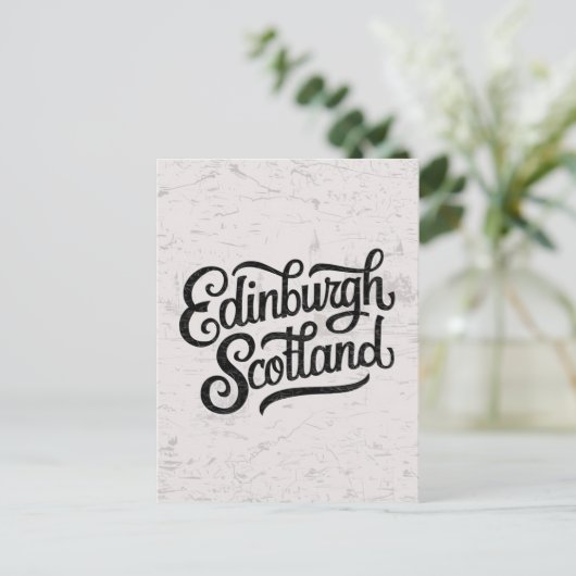 Edinburgh Schotland met de hand getekend Briefkaart (Staand voorkant)