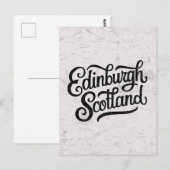 Edinburgh Schotland met de hand getekend Briefkaart (Voorkant / Achterkant)
