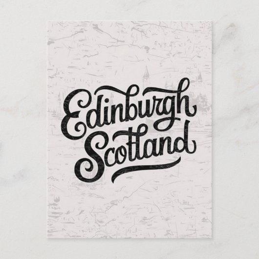 Edinburgh Schotland met de hand getekend Briefkaart (Voorkant)