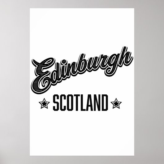Edinburgh Schotland Poster (Voorkant)