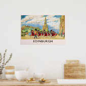 Edinburgh Schotland Poster Scots Guards Print (Keuken)