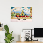 Edinburgh Schotland Poster Scots Guards Print (Thuiskantoor)