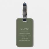 Edinburgh Schotland Reis Bagage Labels (Achterkant verticaal)